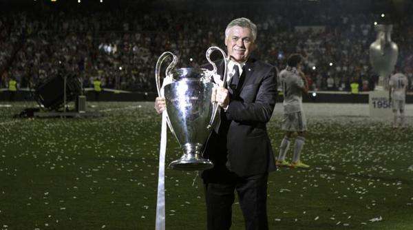 Ancelotti Con La Champions En El Real Madrid Twitter